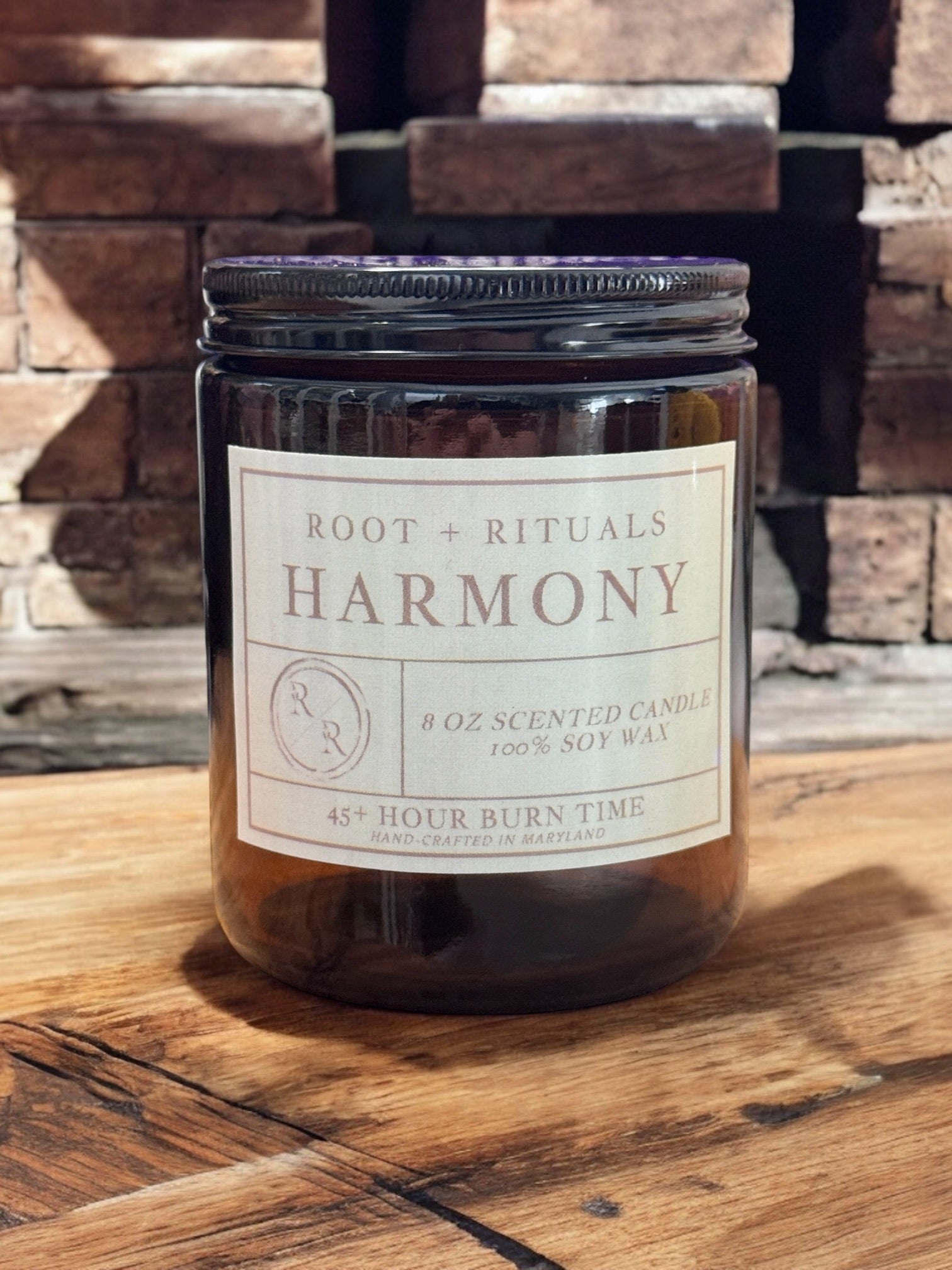 HARMONY: Amber Glass Candle