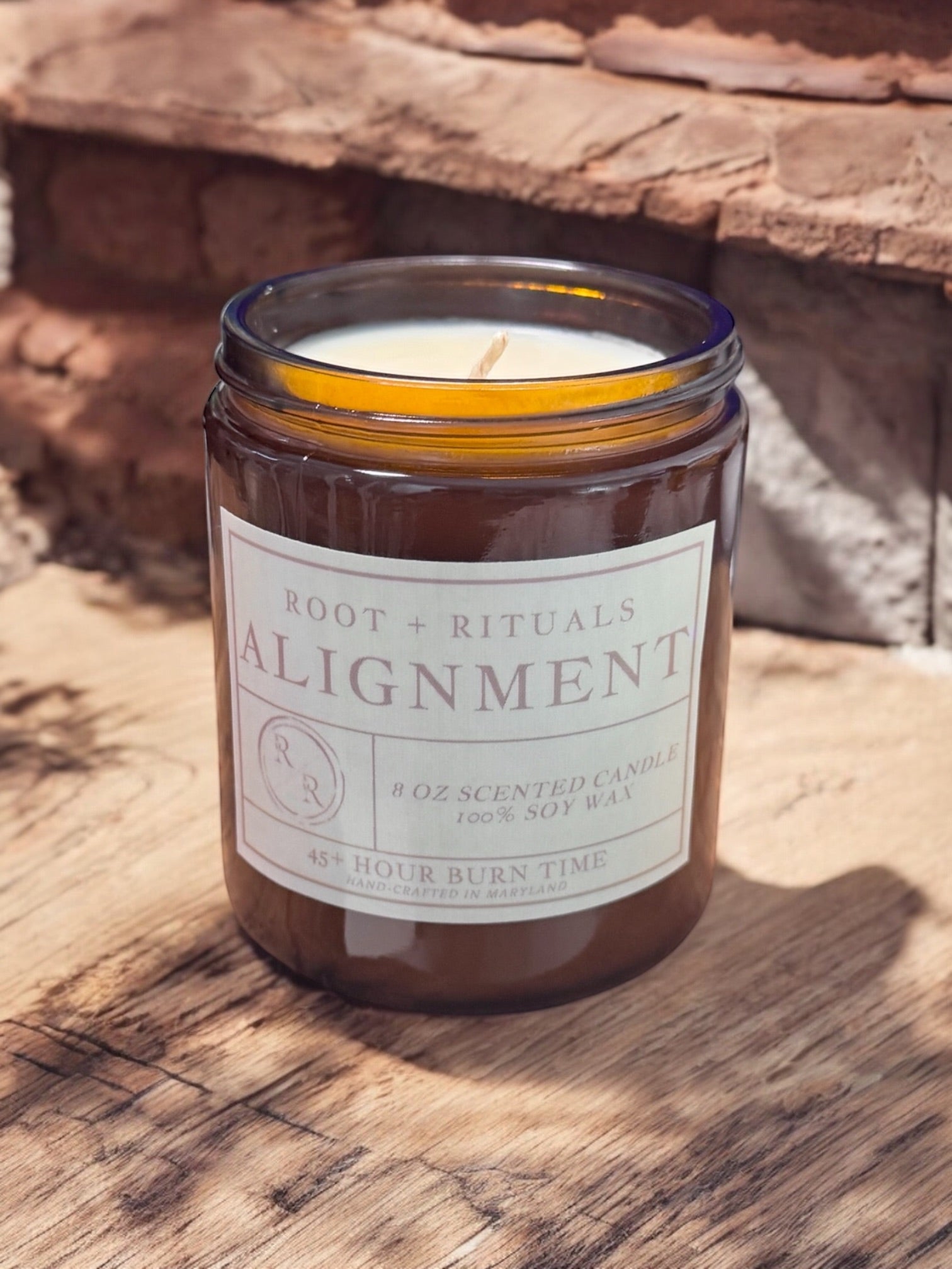 ALIGNMENT: Amber Glass Candle