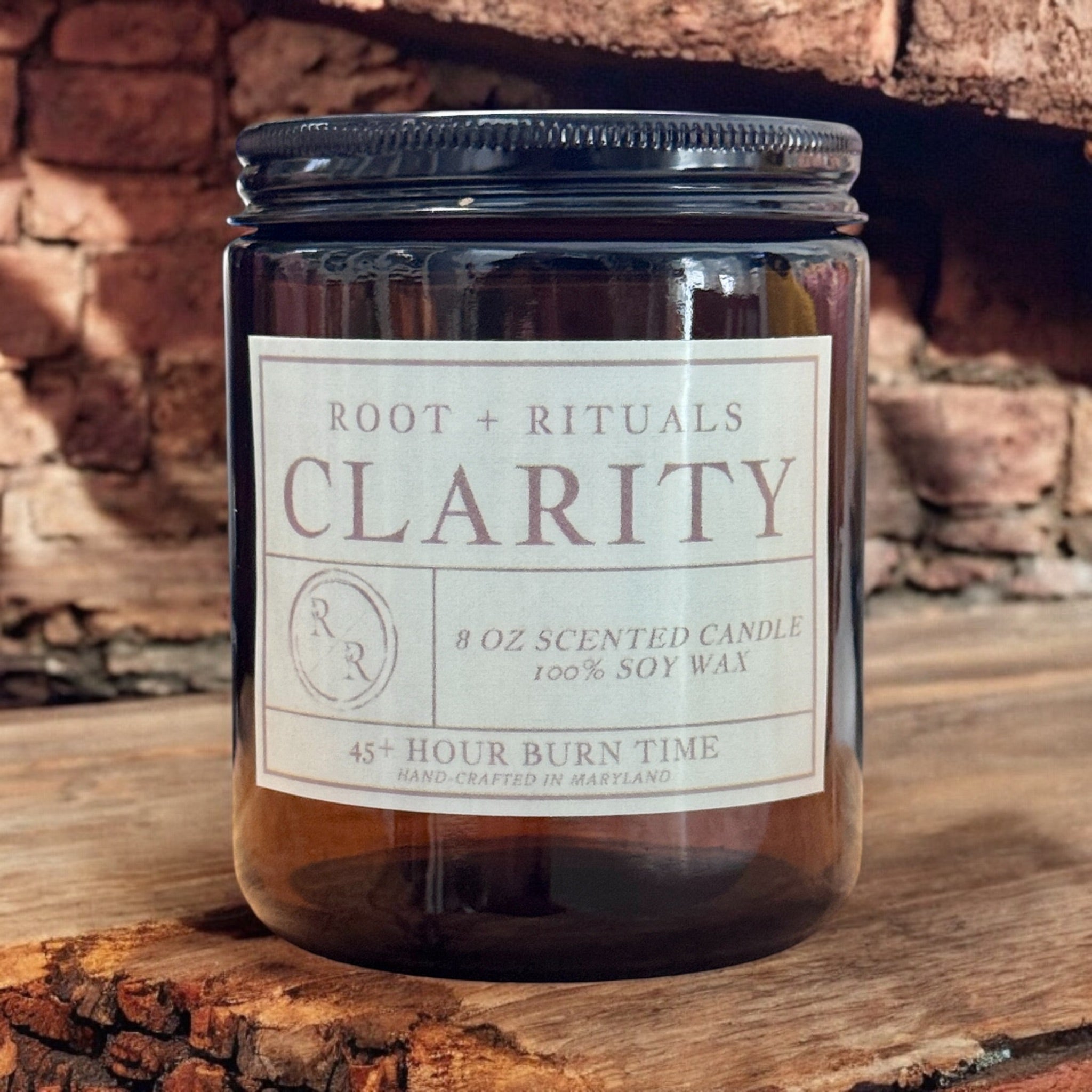 CLARITY: Amber Glass Candle