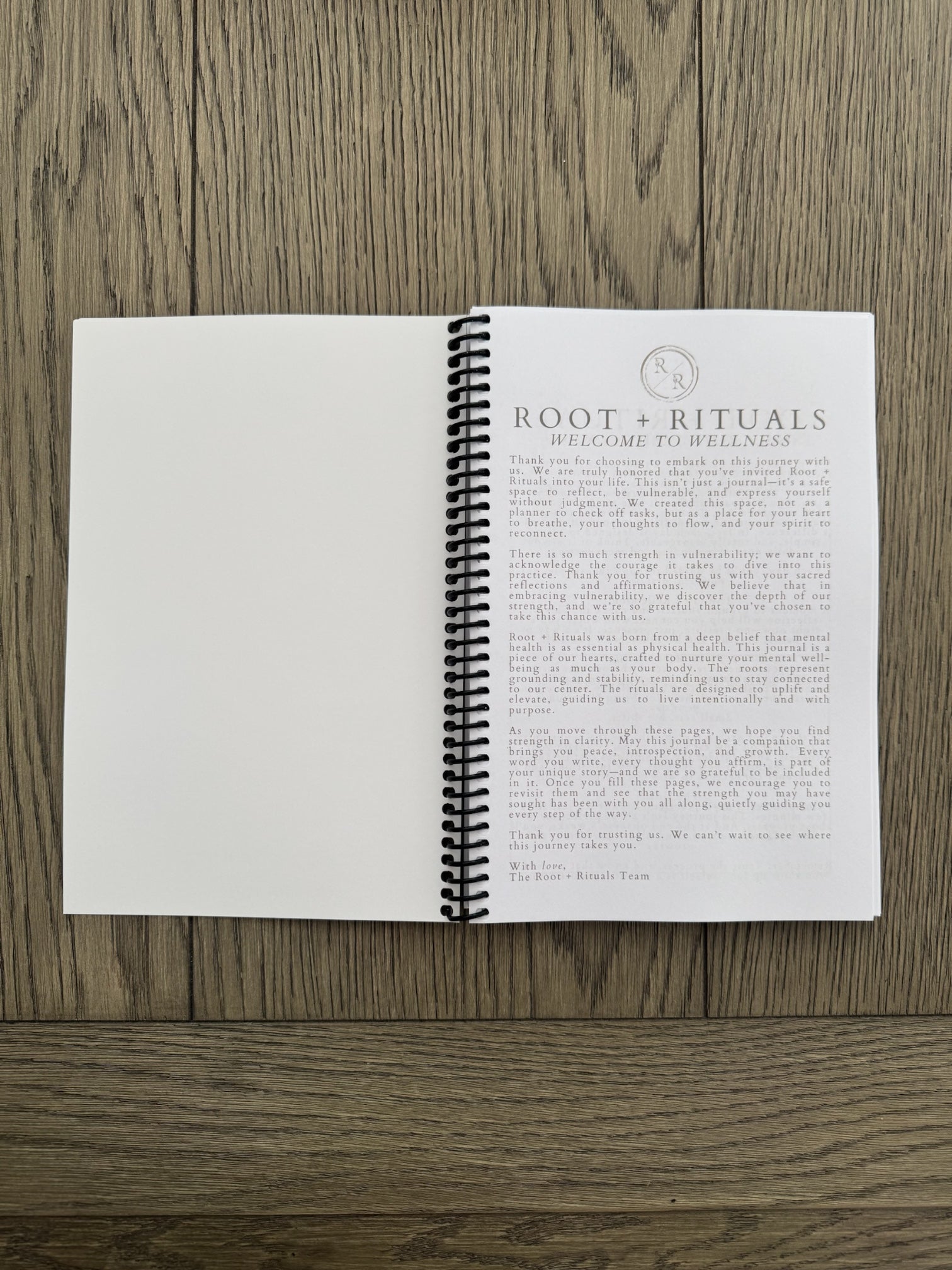 Root + Rituals Wellness Journal
